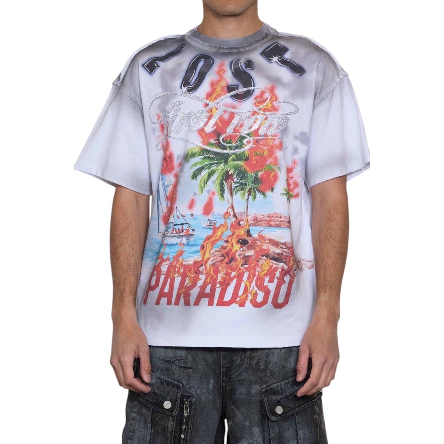 FIRST ROW: Electric Shock Skull SS Tee FRT2207